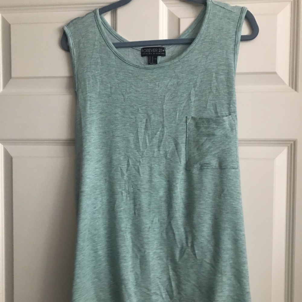 Mint green tank